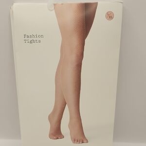 A New Day Womens' Light Brown Diamond Net Fashion Tights Size Large/XL NWT